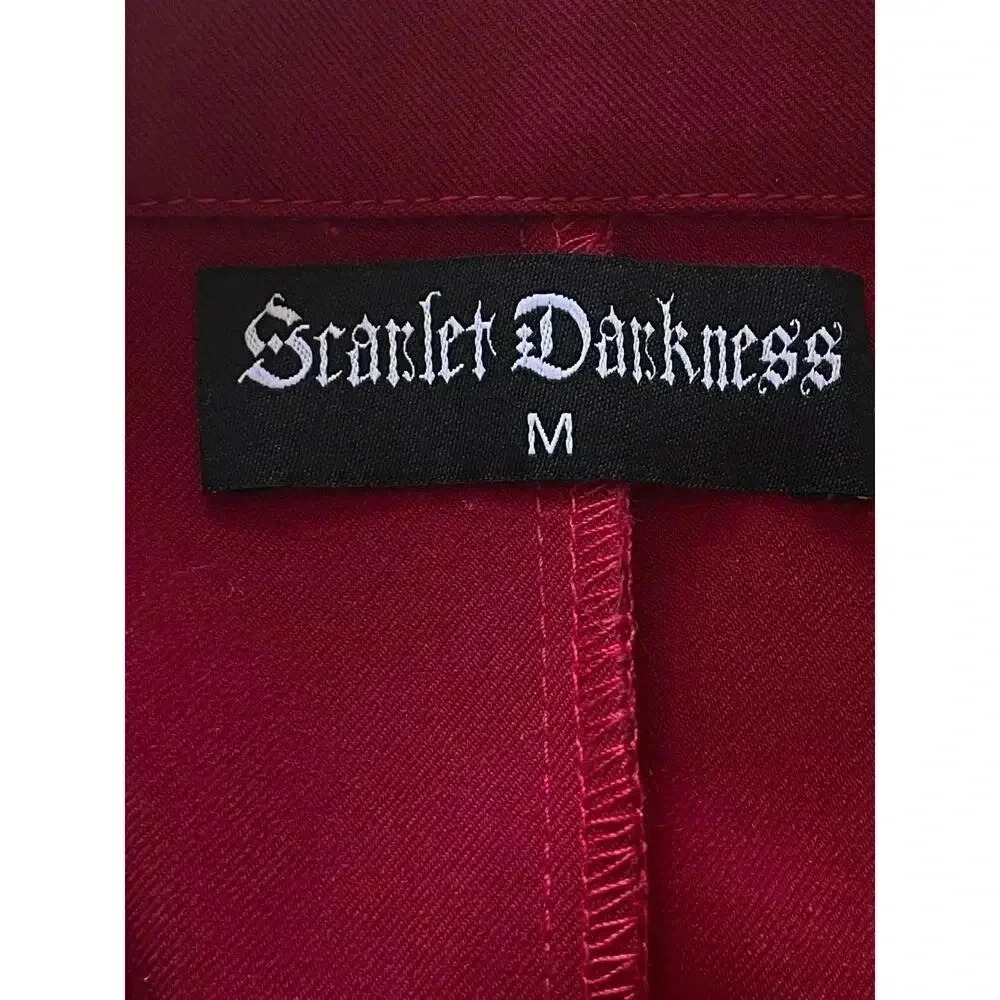 Scarlet Darkness Victorian Jacket Vintage Long Steampunk Gothic Coat size M - Picture 5 of 9
